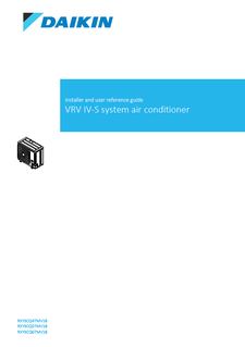RXYSCQ-TV1_Installer.User reference guide_4PEN404224-1D_English download